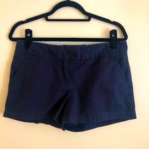 J. Crew. Classic Twill. Shorts. Navy. Size 6